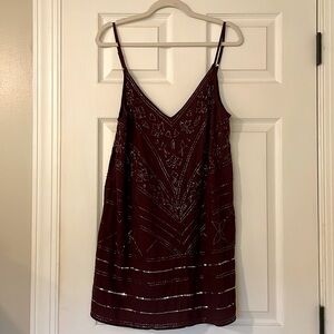 Free People Make a Move beaded mini dress. Worn once. Paid $128.